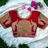 Silk Embroidery Work Blouse image 5