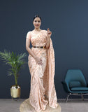 Premium Georgette Ready To Wear Saree With Blouse image 3