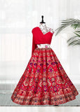 Banarasi Silk & Zari Weaving Work Lehenga Blouse image 3