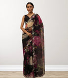 Soft Tabby Organza Saree With Blouse image 3