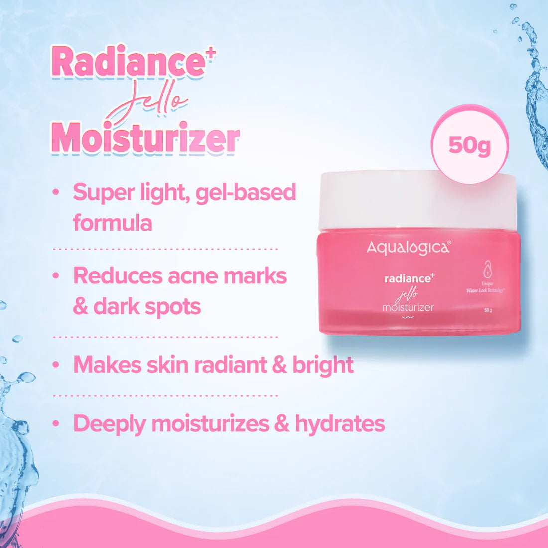 Aqualogica Radiance+ Skincare Set with Niacinamide, Watermelon & Hyaluronic Acid – 3-Piece Daily Routine image 5
