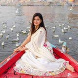 Heavy Rangoli Silk Saree With Blouse image 3