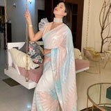 Soft Georgette Sequence Work Designer Saree image 3