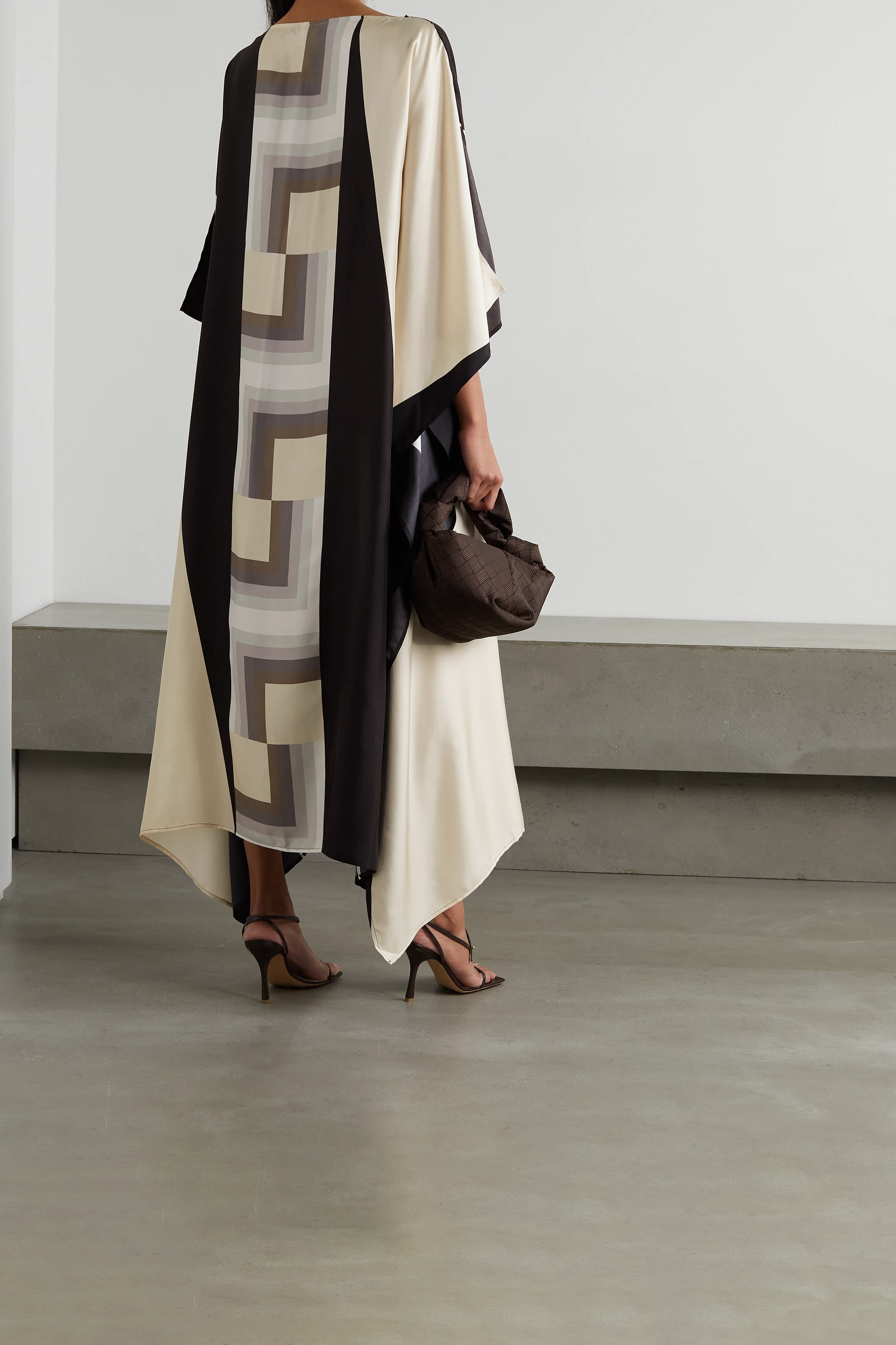 Soft Silk Crepe Kaftan, Beach Wear Caftan image 2