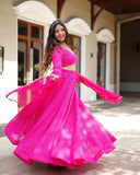 Premium Georgette & Sequence Work Lehenga Choli With Dupatta image 3