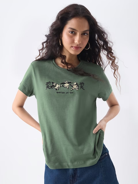 Kung Fu Panda Dragon Warrior Women T-Shirts image 3