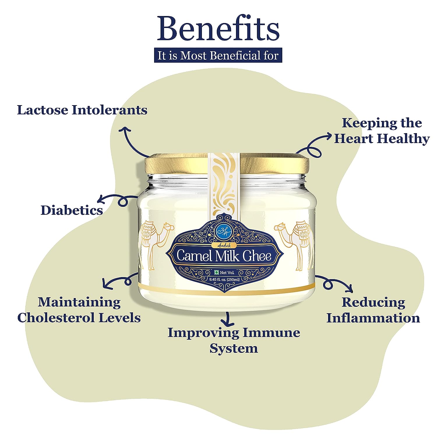 Aadvik Camel Milk Ghee (250ML) image 3