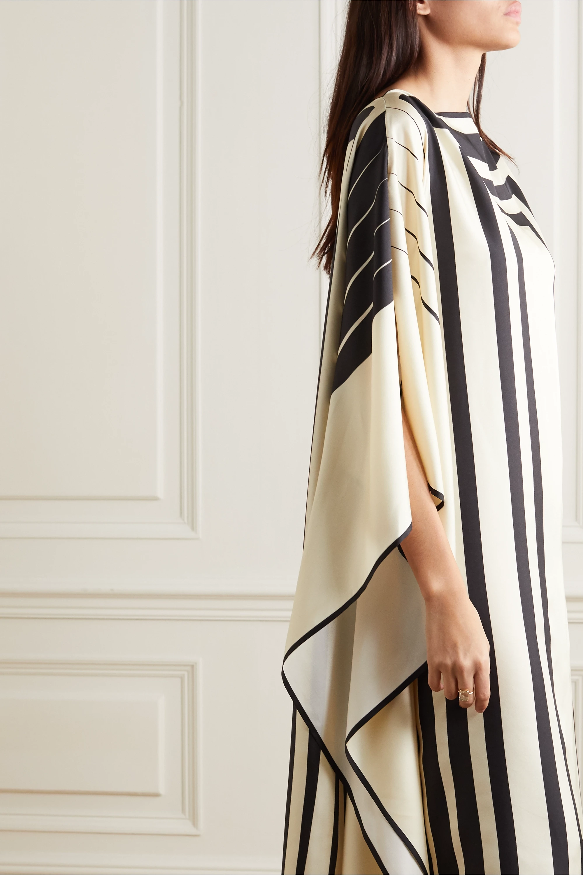 Digital Printed Soft Satin Silk Kaftan, Caftan For Women's image 3