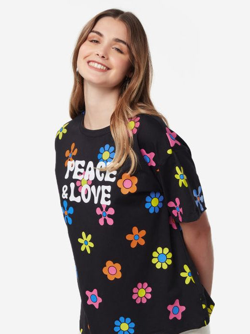 Peace Women Oversized T-Shirts image 1