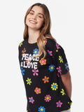 Peace Women Oversized T-Shirts image 1