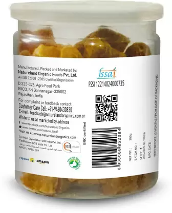 Nature Land Organics Dry Amla Candy Chatpata - 250 gm image 3