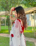 Pure Soft Chanderi Cotton Saree With Blouse image 3