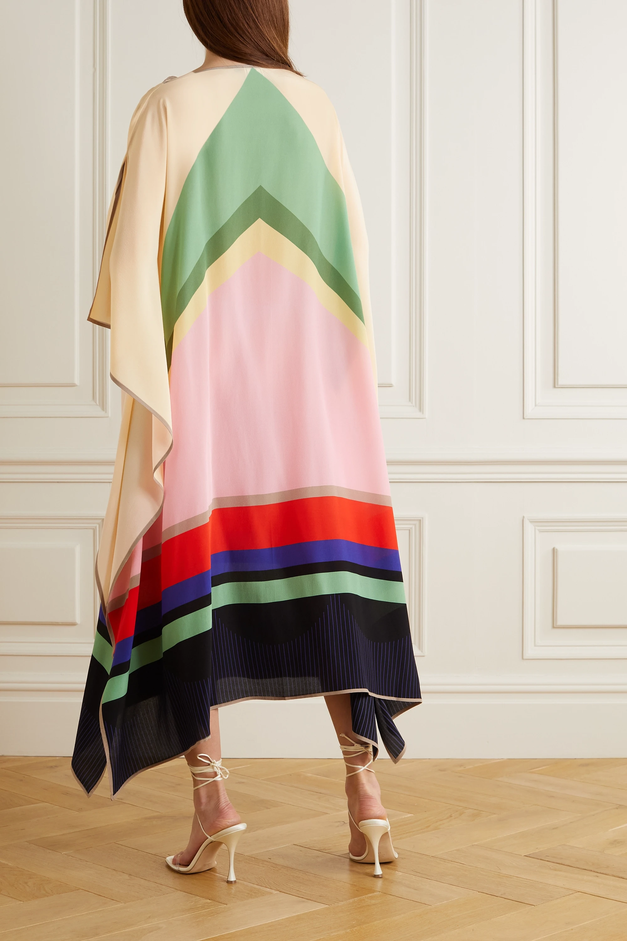 Soft Silk Crepe Kaftan, Women's Party Wear Caftan image 2