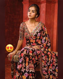 Soft Georgette Digital Print Saree image 4