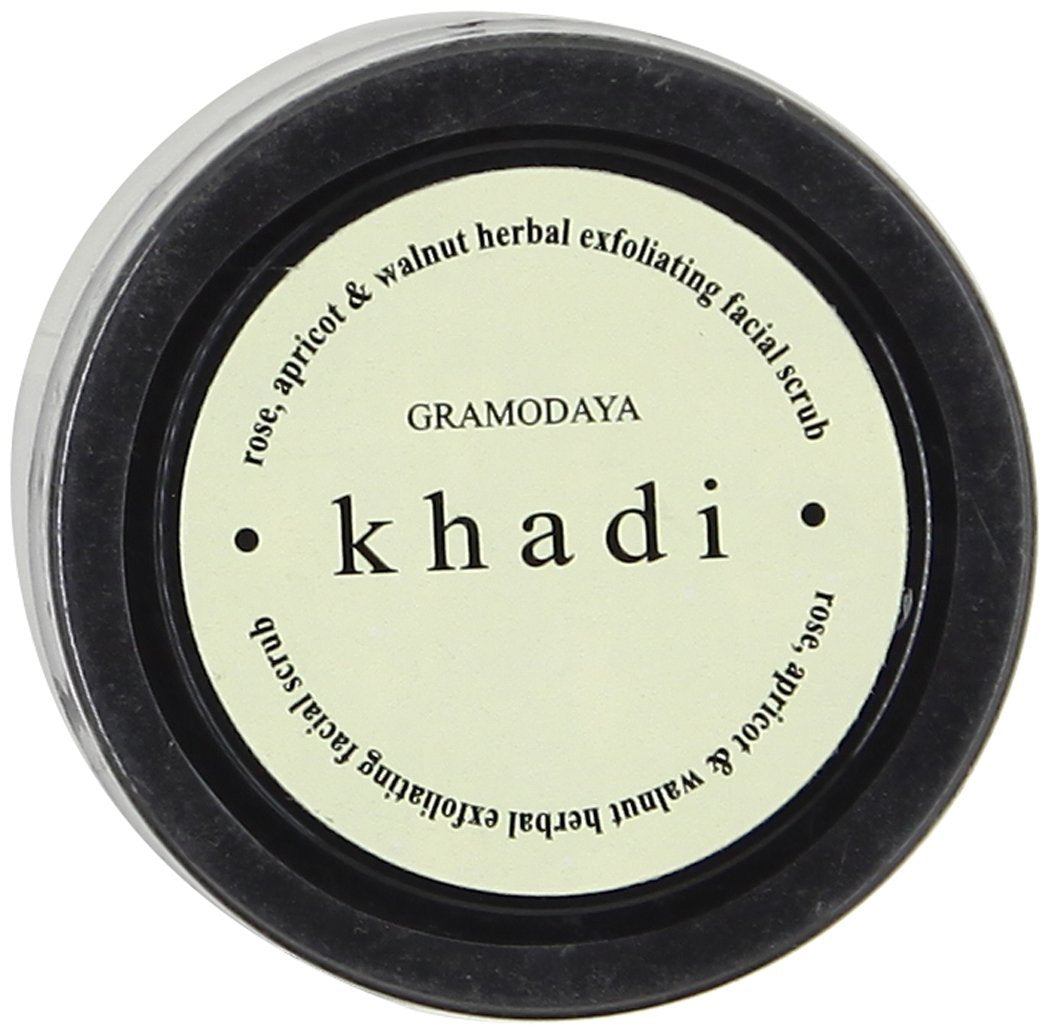 Khadi Natural Apricot and Walnut Cream Scrub With Rose, 100g image 3