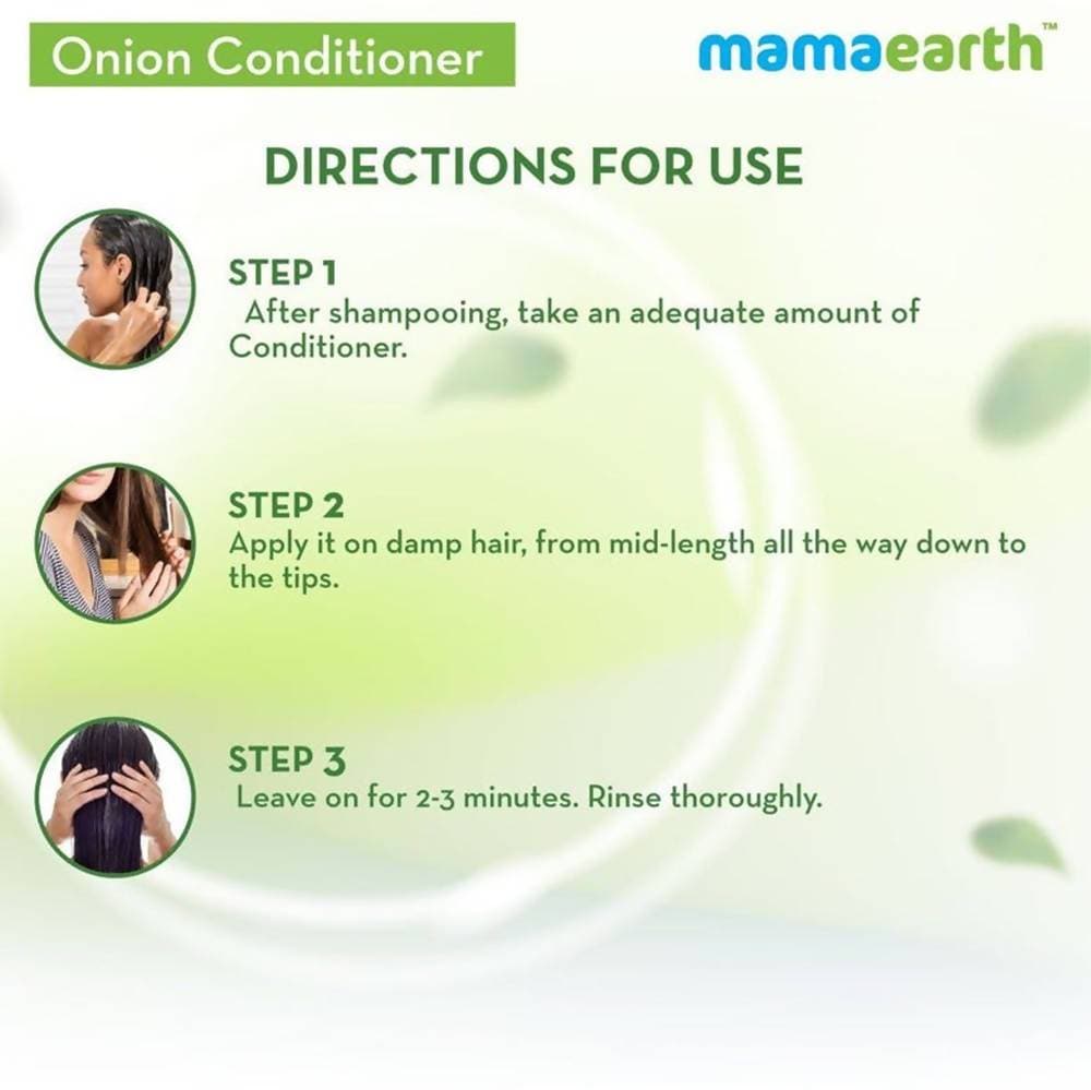 Mamaearth Hair Regrowth Combo / Onion Shampoo & Onion Conditioner image 5