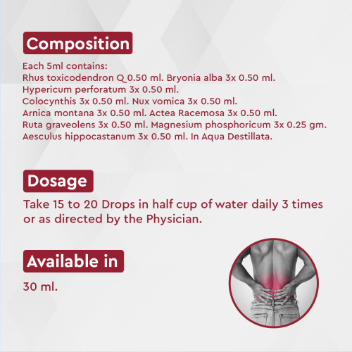 Allen Homeopathy A67 Back Pain Drops image 3