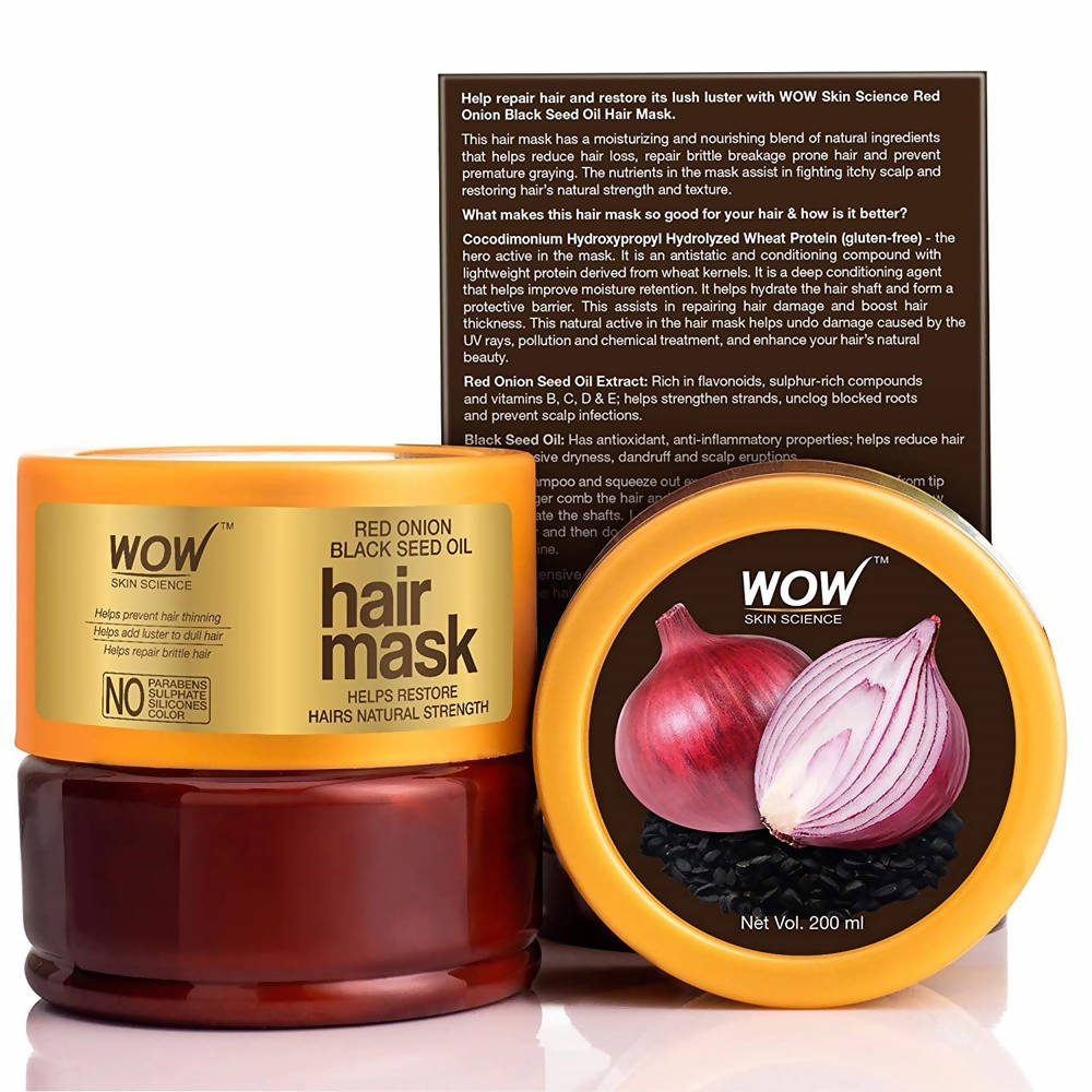 Wow Skin Science Red Onion Black Seed Oil Hair Mask - 200 ml image 3