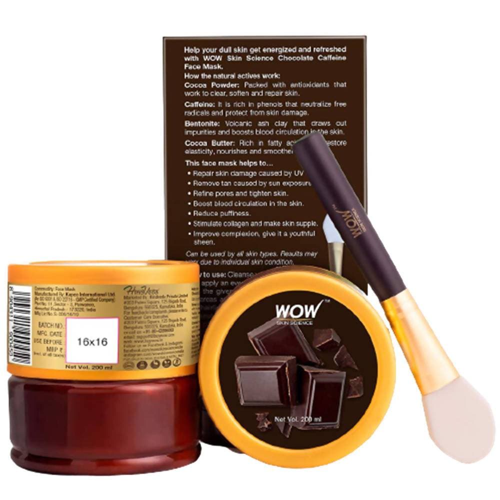 Wow Skin Science Chocolate Caffeine Face Mask - 200 ml image 2