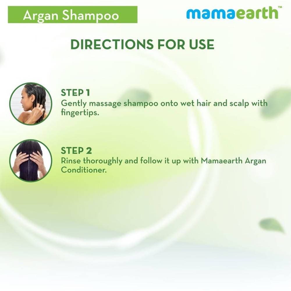 Mamaearth Argan Shampoo For Frizz-Free & Stronger Hair - 250 ml image 7