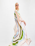Casual Wear Circular Printed Silk Crepe Kaftan For Women J5687 image 4
