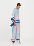 Attractive Women Stripped Printed Soft Satin Silk Coord Sets J5642 image 4