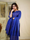 Copper Zari Weaving Silk Salwar Kameez With  Dupatta image 4