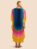 French Moss Prism Kaftan Dress J5703 image 2