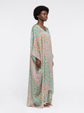 Georgette Animal Printed Beach Cover up Women Kaftan J5674 image 4