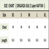 Beachwear Organza Silk Luxury Wear Modern Fashion Wear Women Kaftan J5797 image 4