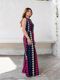 Party Wear Printed Korean Jumpsuit With Pockets J5715 image 4