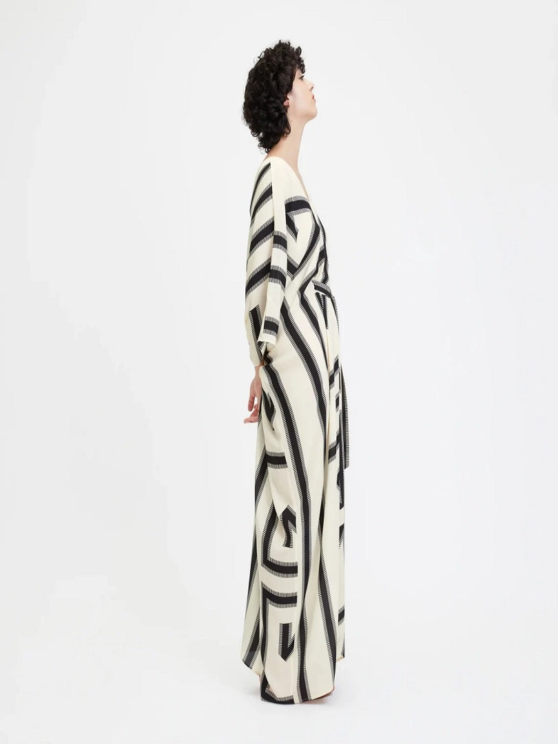 Lounge Wear French Moss Belt Style Kaftan (Free Size) J5716 image 4