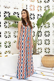 Full Length Multi Color Women Printed Korean BSY Jumpsuit Dress J5717 image 4