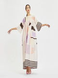New Fancy Printed Poly Rayon Cotton Long Maxi Dress Kaftans Collection J5757 image 1