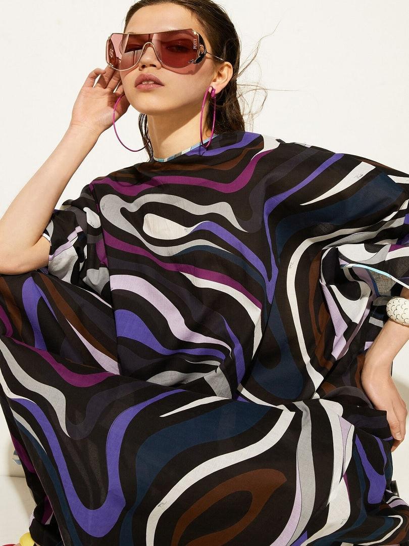 Festive Wear Lewish Cotton Kaftan Loose Fit Caftan Dress J5698 image 4