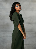 Khaki Linen Jumpsuit For Women image 4