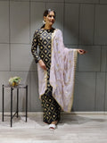 Heavy Slub Silk Jari Work Salwar Kameez With Dupatta image 4