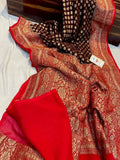 Pure Soft Khadi Georgette Silk Women Saree image 5