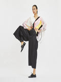 Soft Satin Silk Printed Kaftan Top With Crush Pant Co-ord Sets J5640 image 4