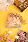 Potli Bag Embroidered poly silk Potli bag image 3