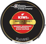 KIWI Parade Gloss Shoe Polish, 1 Metal Tin, Black, 1.125 oz