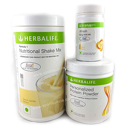 Herbal Formula 1 Combo of vanilla Shake + Protein Powder 200g & Afresh Lemon image 1