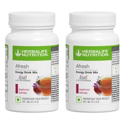 Herbalife Afresh Energy Drink Mix Kashmiri Kahwa-40gm Pack of 2 image 1