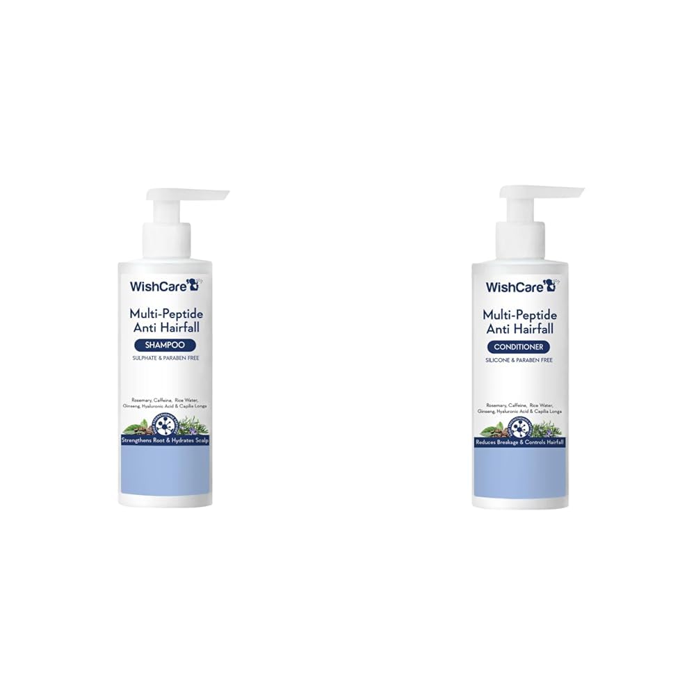 WishCare Multi Peptide Anti Hairfall Shampoo 250ml+ Conditioner 200ml image 1