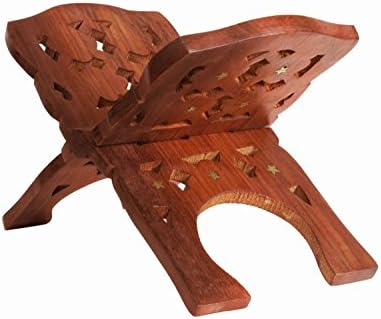 Artisans Of India Beautifully Hand Carved Quaran Holy Bible Display Holder/Book Stand