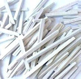 50 Pcs, White Slate Pencils, Cut From Natural Stone