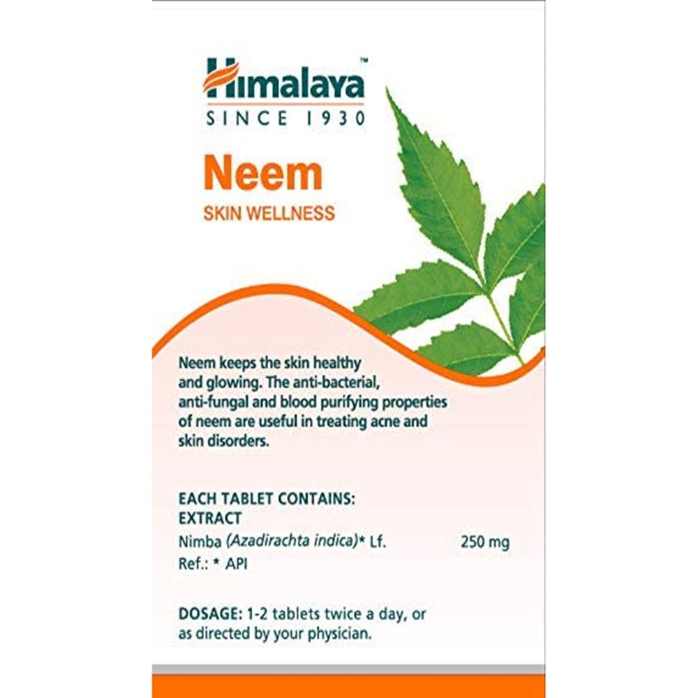 Himalaya Wellness Pure Herbs Neem Skin Wellness - 60 tabs image 4