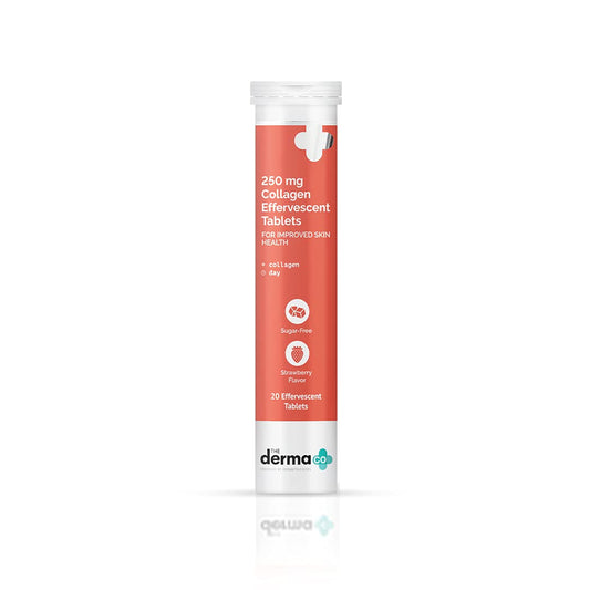The Derma Co 250 mg Collagen Effervescent Tablets for Improved Skin Health - 20 tabs image 1