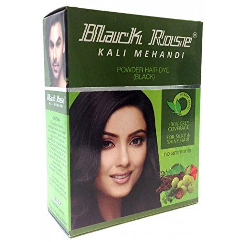 20 Sachets Black Rose Kali Mehandi Black Henna Herbal Hair 10 Gms Each (Total 200 Gms)
