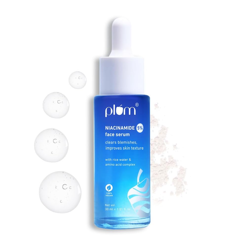 Plum 5% Niacinamide Face Serum – Hydrating & Brightening Formula for Smooth, Radiant Skin (30ml) image 1